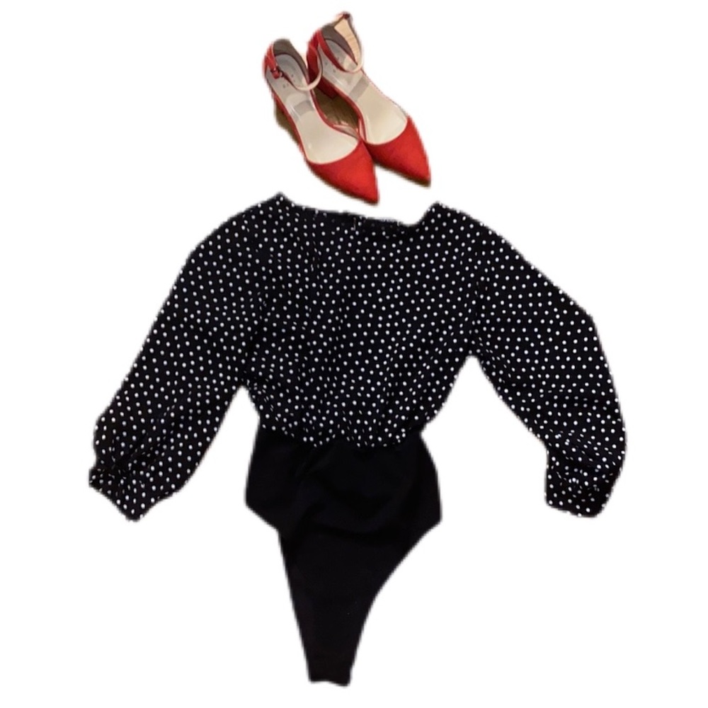 Boohoo Polka Dot Bodysuit
